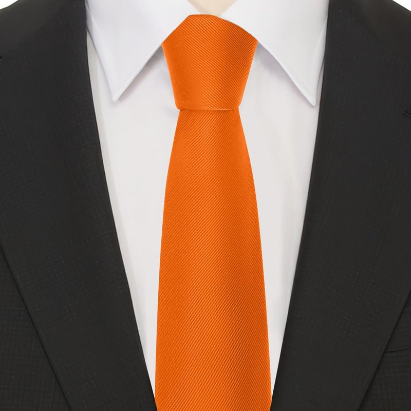 Junmaxroad Store Black Ties For Men Solid Color Formal Neckties 3.15" (8CM) Men's Ties - Image 3